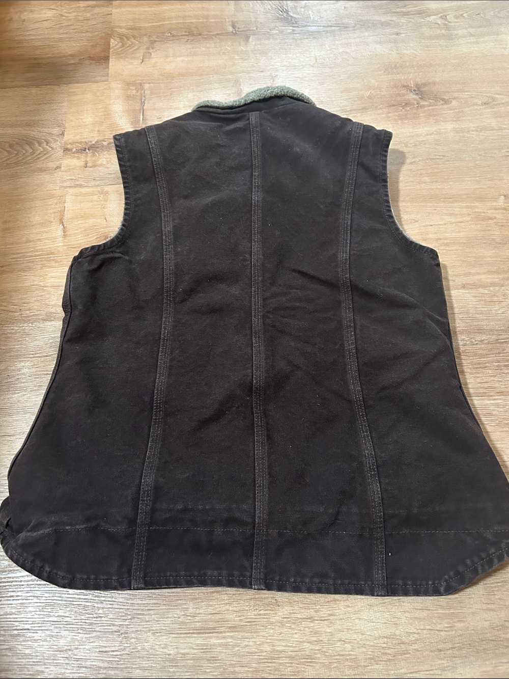 Carhartt Brown Sherpa-Lined Work Vest - Picture 2 of 8